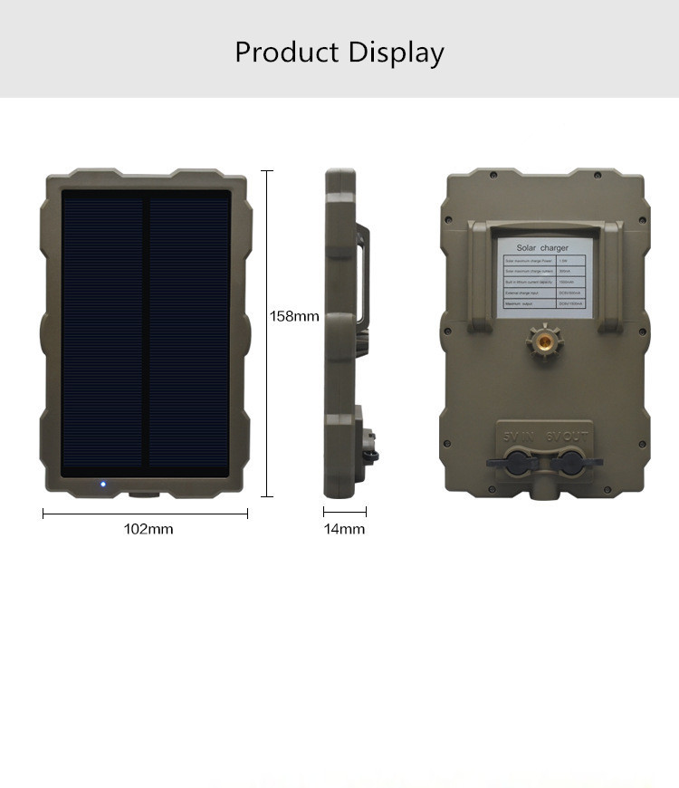 Hunting Camera Solar Panel Charger